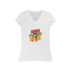 POWER TO THE PEOPLE <br>women's <br>short sleeve <br>V-neck tee