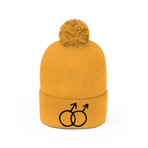 DOUBLE MARS <br>pom pom beanie