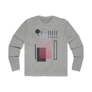 ABSTRACT 3 <br>men's long sleeve <br>crew tee