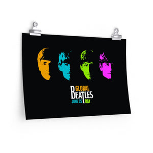 GLOBAL BEATLES DAY <br>premium matte <br>vertical poster