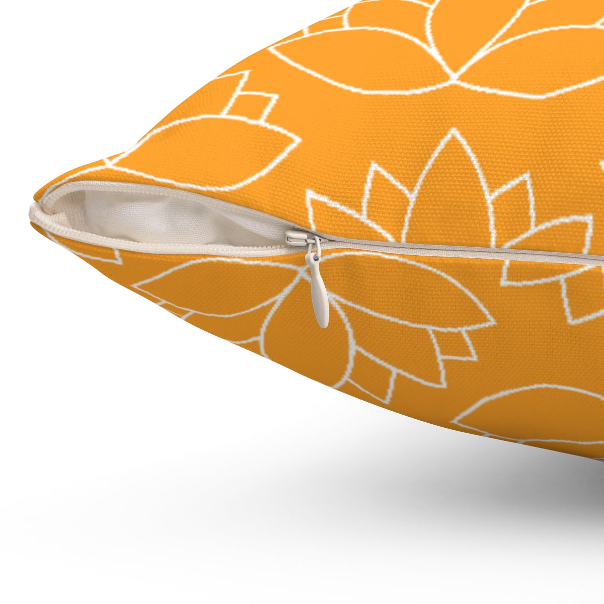 LOTUS <br>spun polyester <br>square pillow