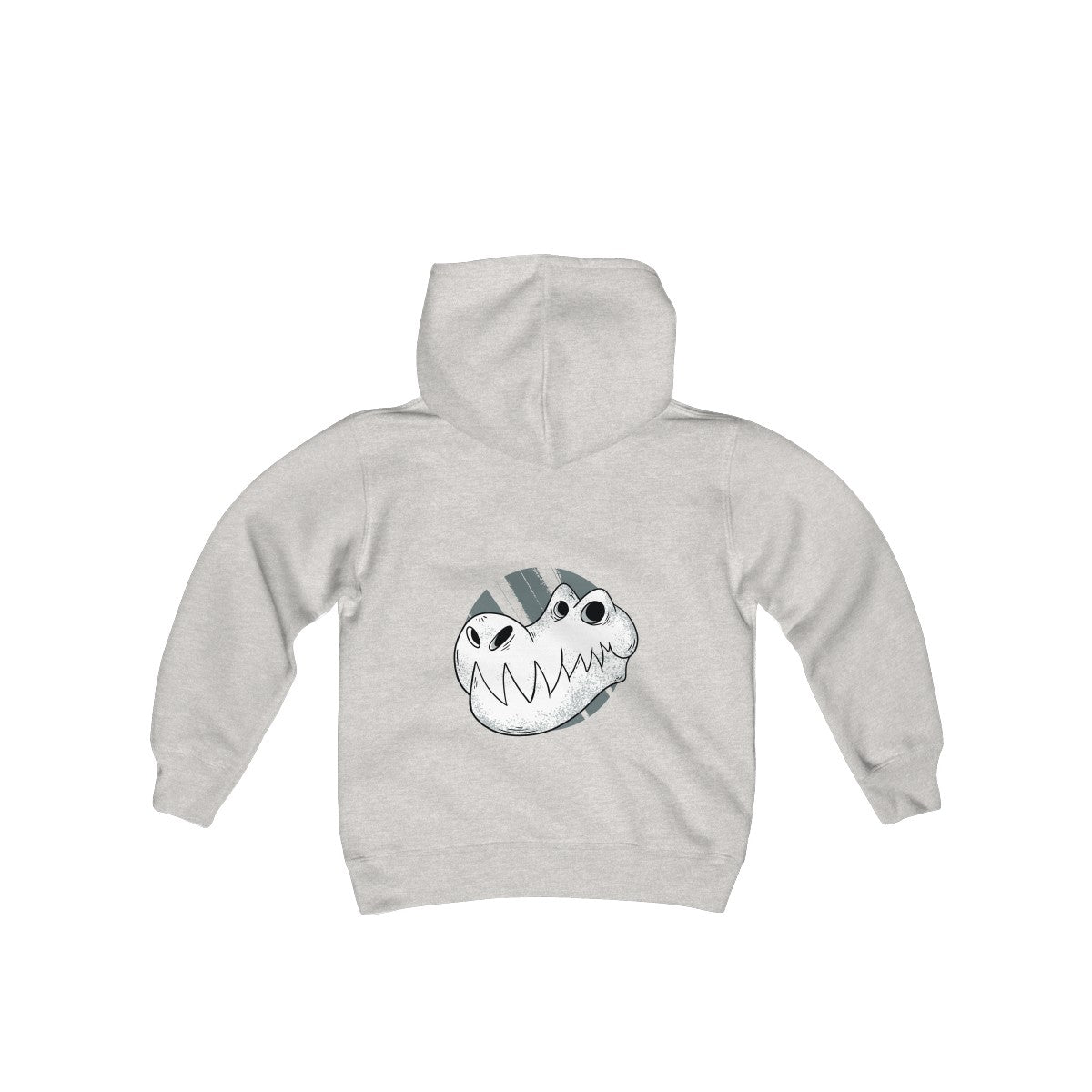 T-REX SKULL <br>young person's <br>heavy blend <br>hooded sweatshirt