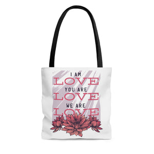 WE ARE LOVE <br>AOP tote bag