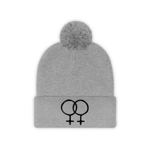 DOUBLE VENUS <br>pom pom beanie