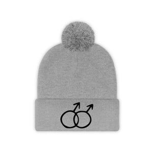 DOUBLE MARS <br>pom pom beanie