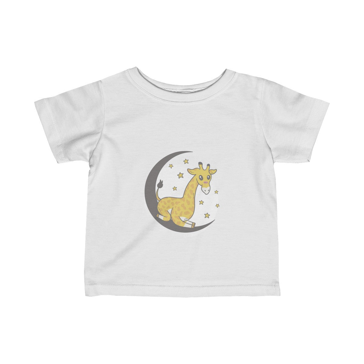 GIRAFFE ON <br>THE MOON <br>infant tee