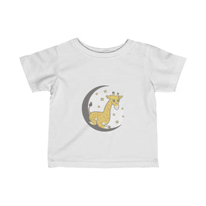 GIRAFFE ON <br>THE MOON <br>infant tee