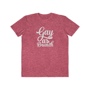 GAY AS BRUNCH <br>men's lightweight<br>fashion tee (Ag)