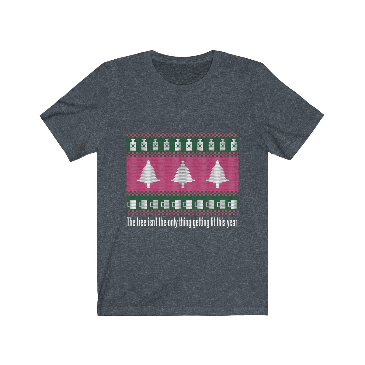 LIT <BR>ugly christmas <br>sweater <br>unisex tee