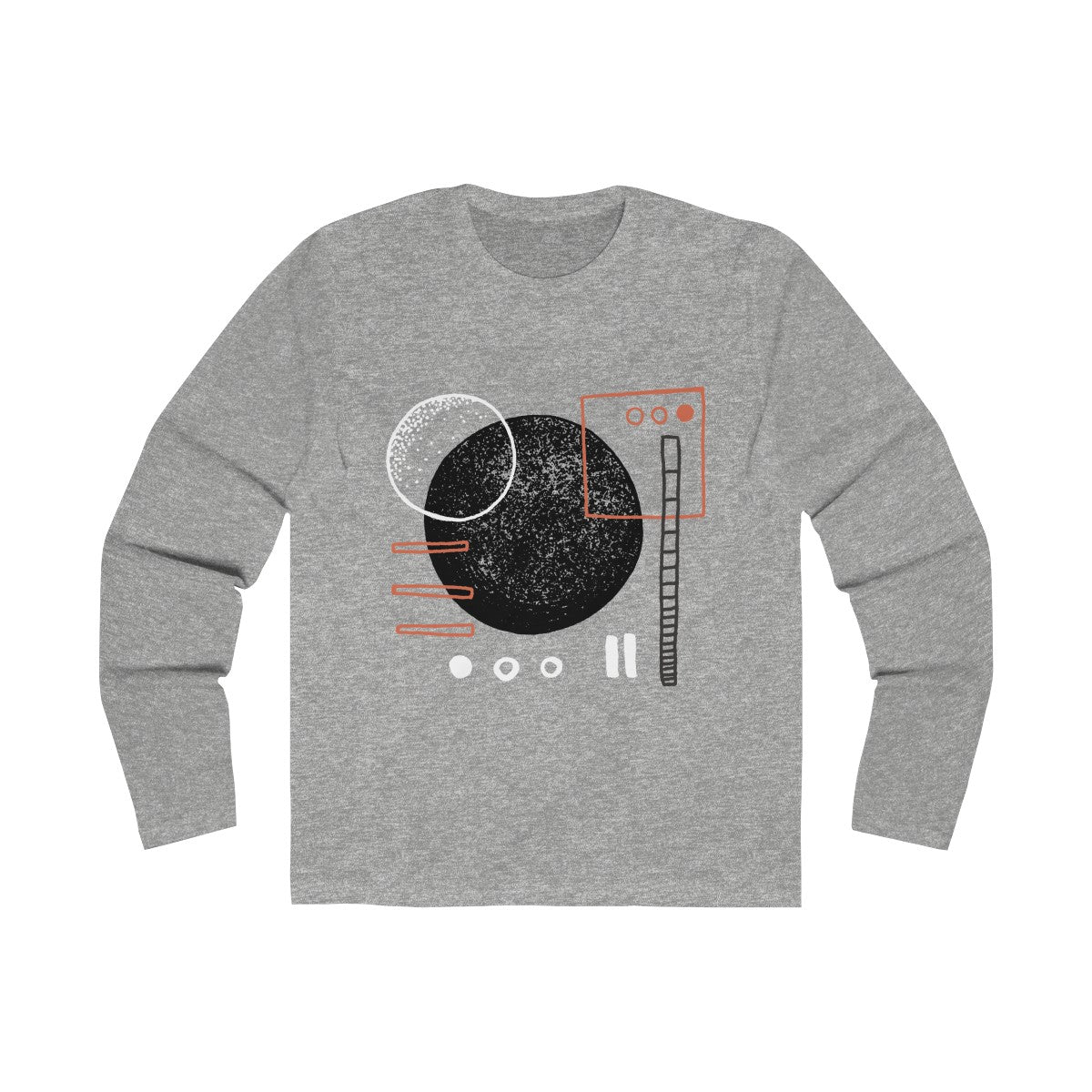 ABSTRACT 1 <br>men's long sleeve <br>crew tee