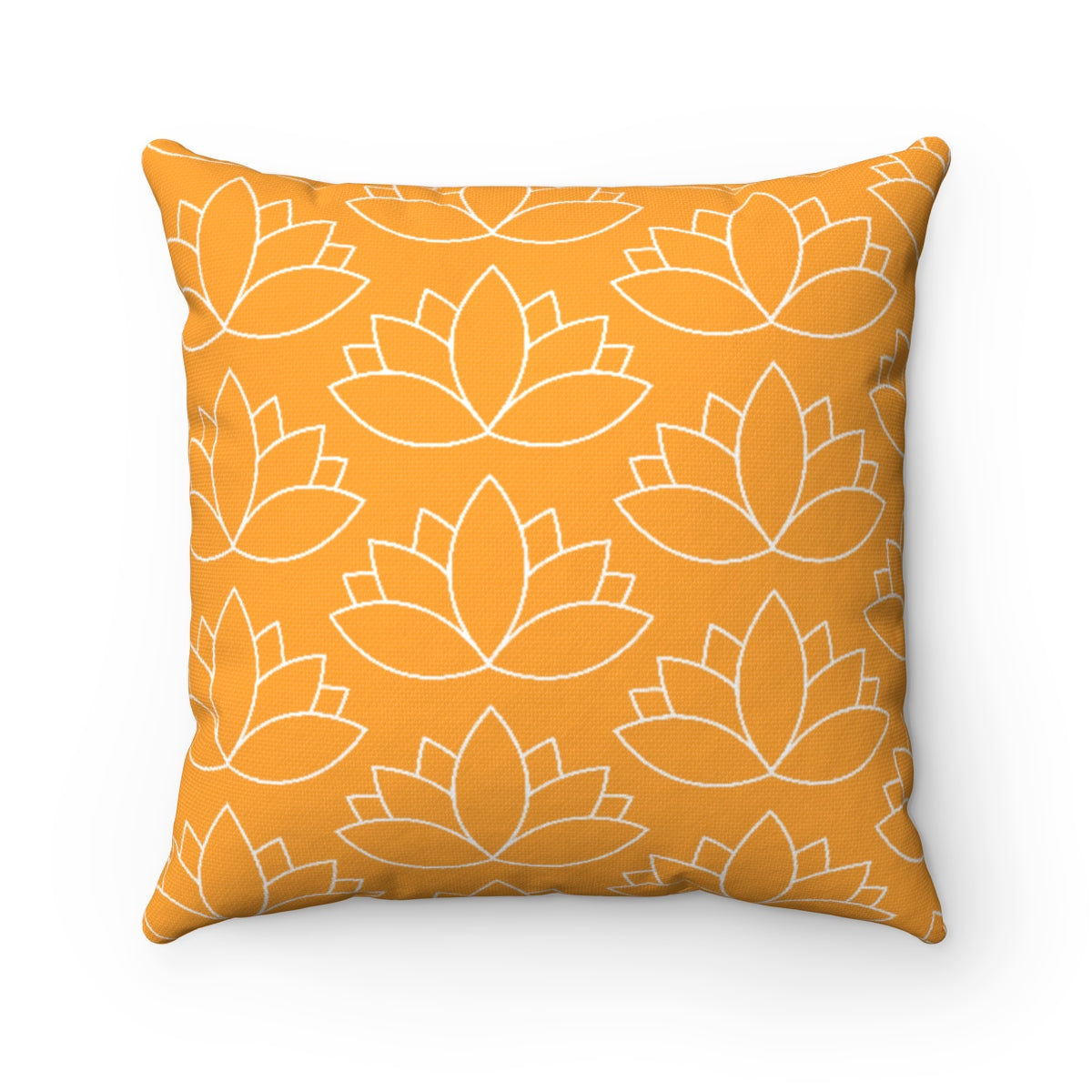 LOTUS <br>spun polyester <br>square pillow