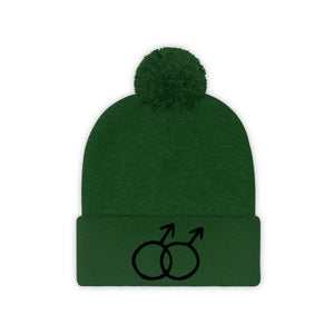 DOUBLE MARS <br>pom pom beanie