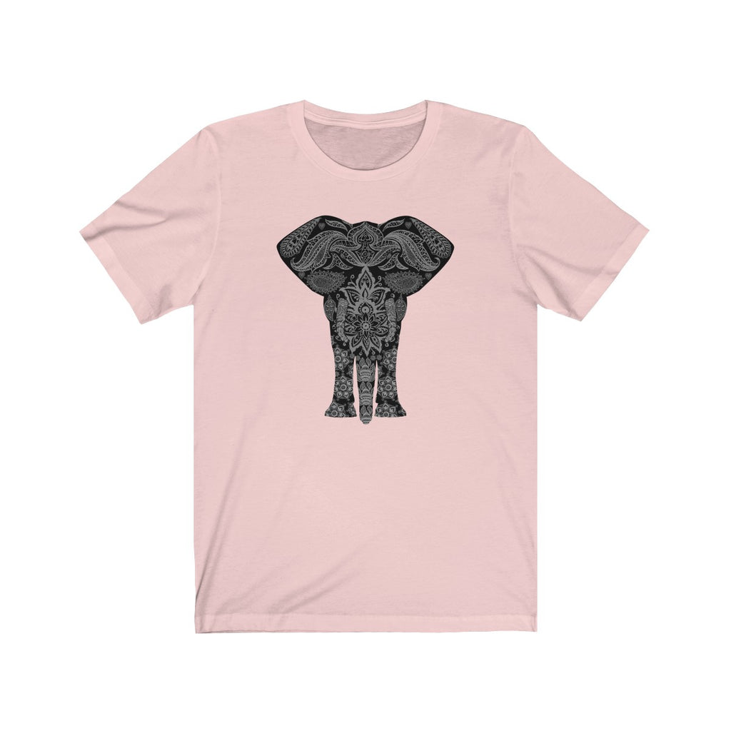 ELEPHANT MANDALA 1 <br>unisex tee (blk)