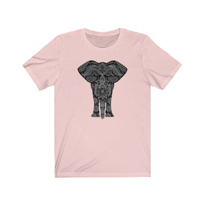 ELEPHANT MANDALA 1 <br>unisex tee (blk)