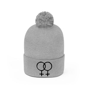 DOUBLE VENUS <br>pom pom beanie