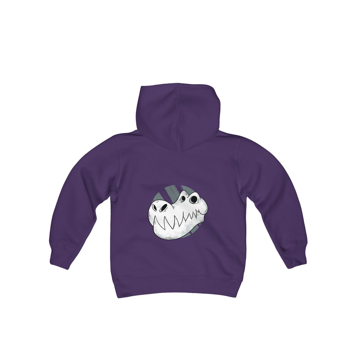 T-REX SKULL <br>young person's <br>heavy blend <br>hooded sweatshirt