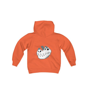 T-REX SKULL <br>young person's <br>heavy blend <br>hooded sweatshirt