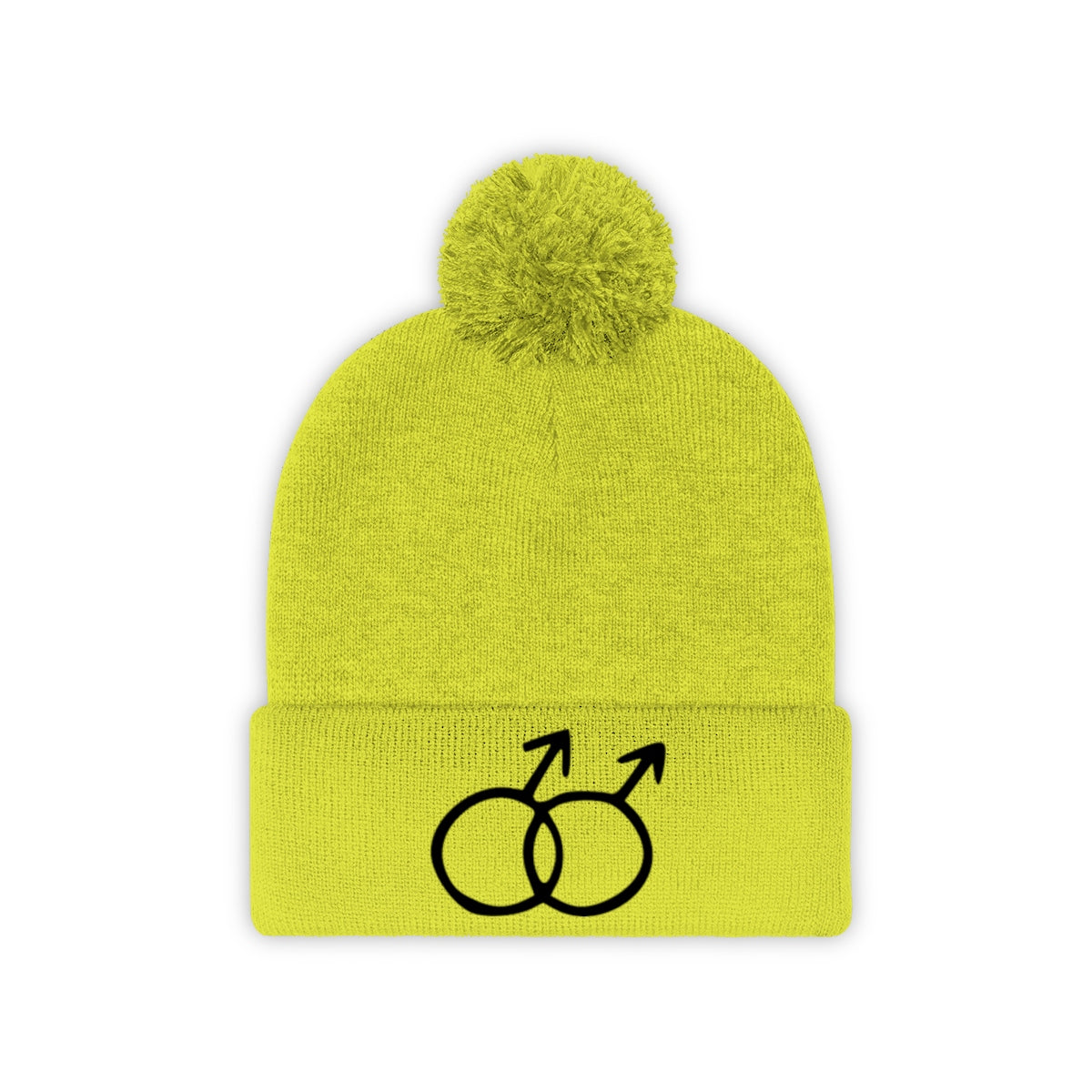 DOUBLE MARS <br>pom pom beanie