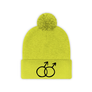 DOUBLE MARS <br>pom pom beanie