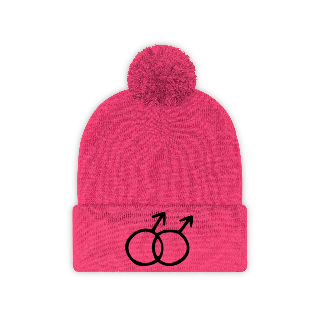 DOUBLE MARS <br>pom pom beanie