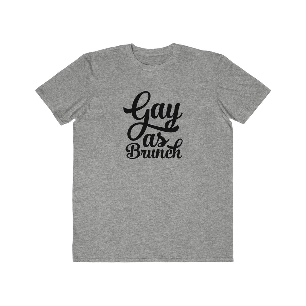 GAY AS BRUNCH <br>men's lightweight <br>fashion tee (blk)