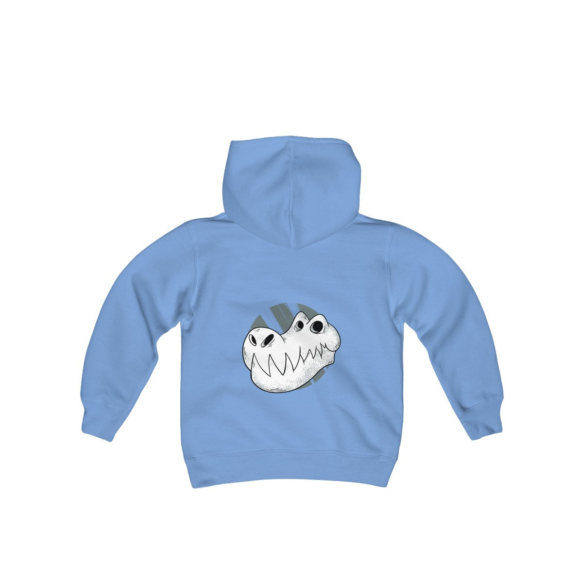 T-REX SKULL <br>young person's <br>heavy blend <br>hooded sweatshirt