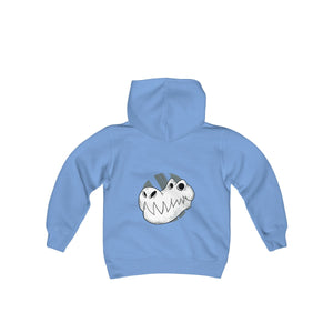 T-REX SKULL <br>young person's <br>heavy blend <br>hooded sweatshirt