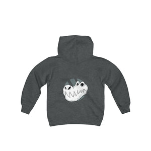 T-REX SKULL <br>young person's <br>heavy blend <br>hooded sweatshirt