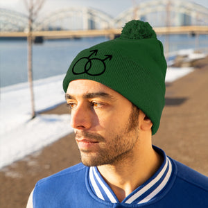 DOUBLE MARS <br>pom pom beanie