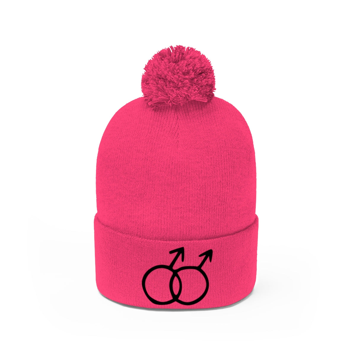 DOUBLE MARS <br>pom pom beanie