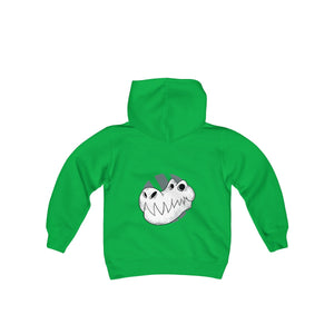 T-REX SKULL <br>young person's <br>heavy blend <br>hooded sweatshirt