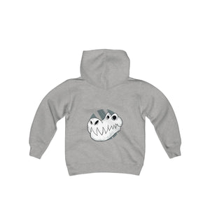 T-REX SKULL <br>young person's <br>heavy blend <br>hooded sweatshirt