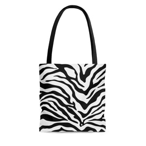 ZEBRA PATTERN <br>AOP tote bag