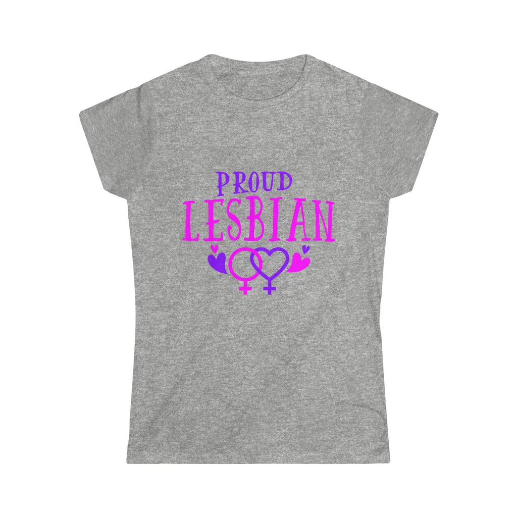 PROUD LESBIAN <br>women's softstyle tee