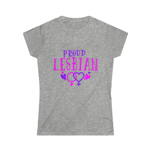 PROUD LESBIAN <br>women's softstyle tee