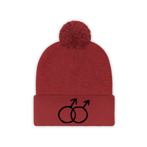 DOUBLE MARS <br>pom pom beanie