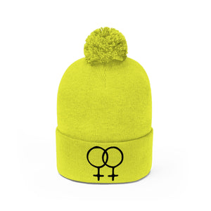 DOUBLE VENUS <br>pom pom beanie