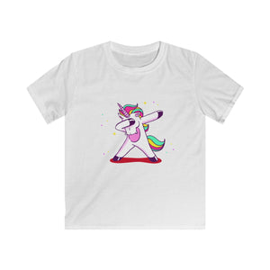 DABBING UNICORN <br>kid's soft tee