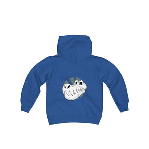 T-REX SKULL <br>young person's <br>heavy blend <br>hooded sweatshirt